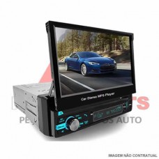 AUTO RÁDIO 7" ECRÃ ROTATIVO 1 DIN - PORBAT